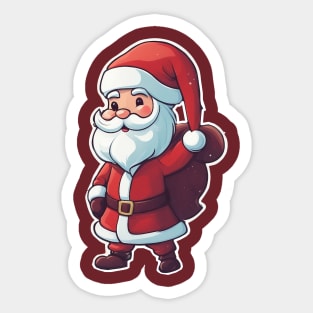 Christmas 2024 Santa Claus Design Sticker